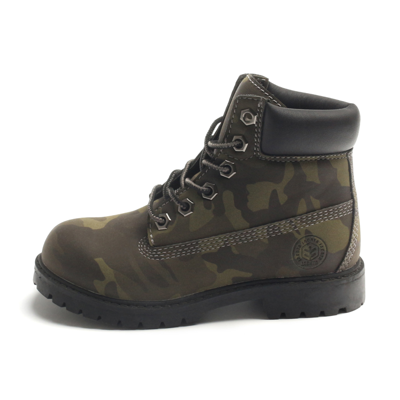 Classical Boys Kids Khaki Camo Printingupper Desert Boots